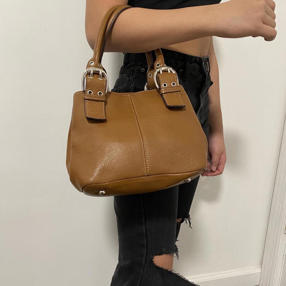 Tignanello Handbag Brown Leather Handshoulderbag